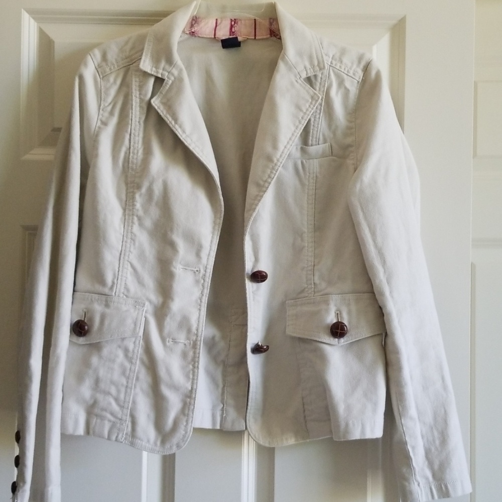 Light Beige Gap Jacket, Size 8